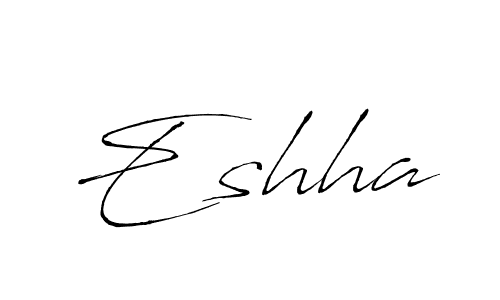 How to make Eshha name signature. Use Antro_Vectra style for creating short signs online. This is the latest handwritten sign. Eshha signature style 6 images and pictures png