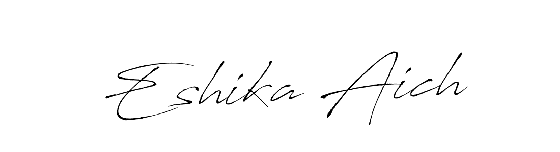 Once you've used our free online signature maker to create your best signature Antro_Vectra style, it's time to enjoy all of the benefits that Eshika Aich name signing documents. Eshika Aich signature style 6 images and pictures png