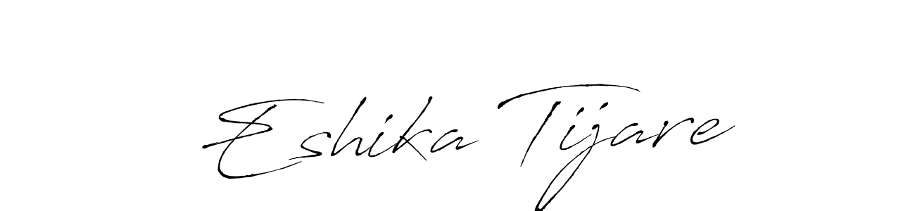 Make a beautiful signature design for name Eshika Tijare. Use this online signature maker to create a handwritten signature for free. Eshika Tijare signature style 6 images and pictures png
