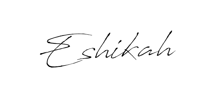 Make a beautiful signature design for name Eshikah. Use this online signature maker to create a handwritten signature for free. Eshikah signature style 6 images and pictures png