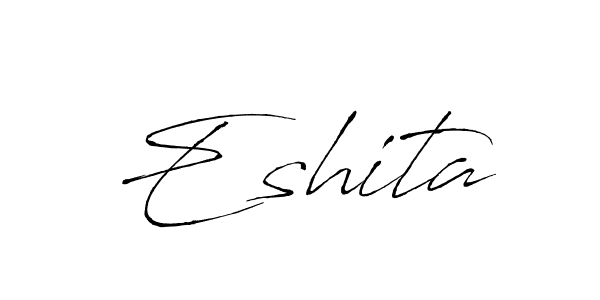 Make a beautiful signature design for name Eshita. With this signature (Antro_Vectra) style, you can create a handwritten signature for free. Eshita signature style 6 images and pictures png