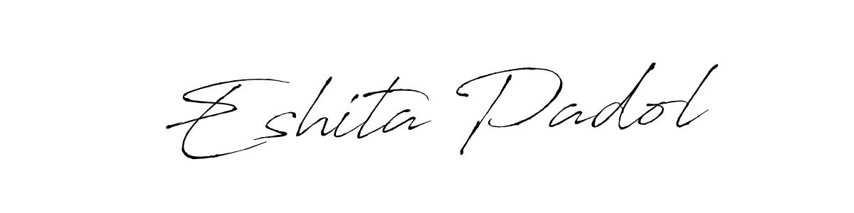 Eshita Padol stylish signature style. Best Handwritten Sign (Antro_Vectra) for my name. Handwritten Signature Collection Ideas for my name Eshita Padol. Eshita Padol signature style 6 images and pictures png