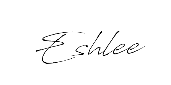 Design your own signature with our free online signature maker. With this signature software, you can create a handwritten (Antro_Vectra) signature for name Eshlee. Eshlee signature style 6 images and pictures png