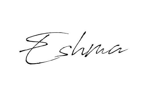 Eshma stylish signature style. Best Handwritten Sign (Antro_Vectra) for my name. Handwritten Signature Collection Ideas for my name Eshma. Eshma signature style 6 images and pictures png