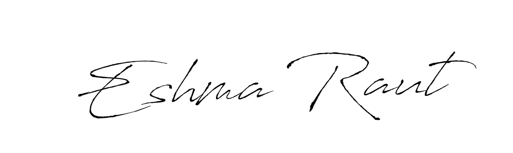 Create a beautiful signature design for name Eshma Raut. With this signature (Antro_Vectra) fonts, you can make a handwritten signature for free. Eshma Raut signature style 6 images and pictures png