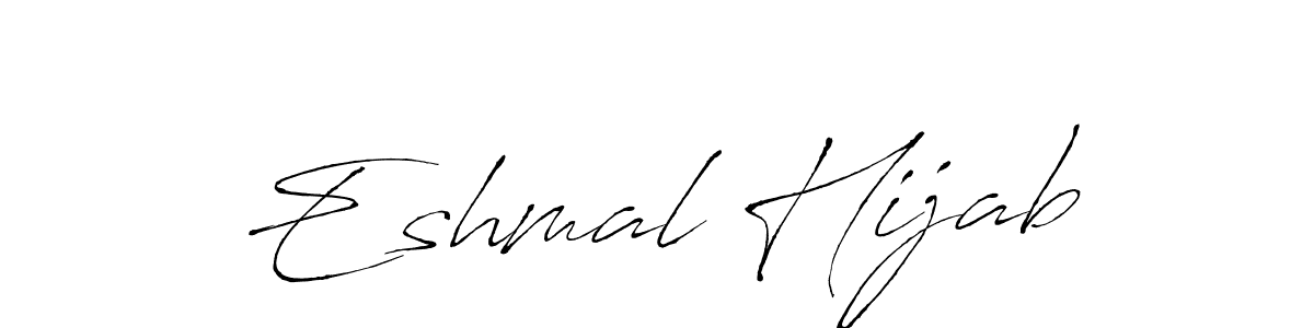 See photos of Eshmal Hijab official signature by Spectra . Check more albums & portfolios. Read reviews & check more about Antro_Vectra font. Eshmal Hijab signature style 6 images and pictures png