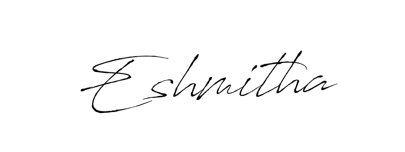 You should practise on your own different ways (Antro_Vectra) to write your name (Eshmitha) in signature. don't let someone else do it for you. Eshmitha signature style 6 images and pictures png