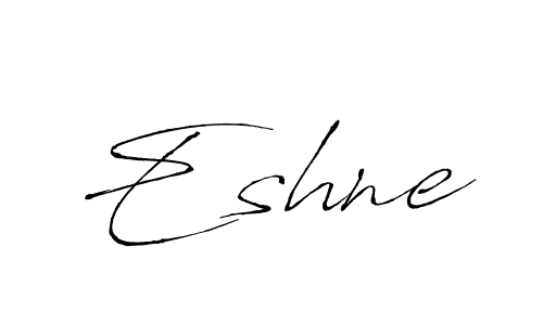 Make a beautiful signature design for name Eshne. With this signature (Antro_Vectra) style, you can create a handwritten signature for free. Eshne signature style 6 images and pictures png
