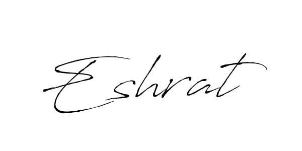 How to make Eshrat name signature. Use Antro_Vectra style for creating short signs online. This is the latest handwritten sign. Eshrat signature style 6 images and pictures png