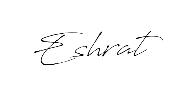 Eshrat stylish signature style. Best Handwritten Sign (Antro_Vectra) for my name. Handwritten Signature Collection Ideas for my name Eshrat. Eshrat signature style 6 images and pictures png