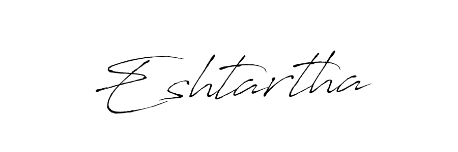 Design your own signature with our free online signature maker. With this signature software, you can create a handwritten (Antro_Vectra) signature for name Eshtartha. Eshtartha signature style 6 images and pictures png