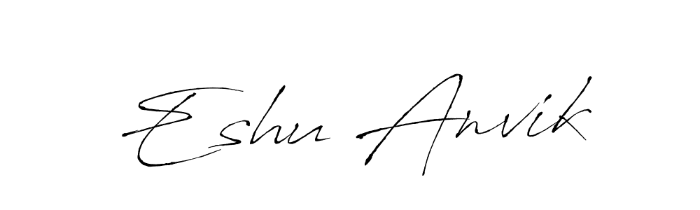 The best way (Antro_Vectra) to make a short signature is to pick only two or three words in your name. The name Eshu Anvik include a total of six letters. For converting this name. Eshu Anvik signature style 6 images and pictures png