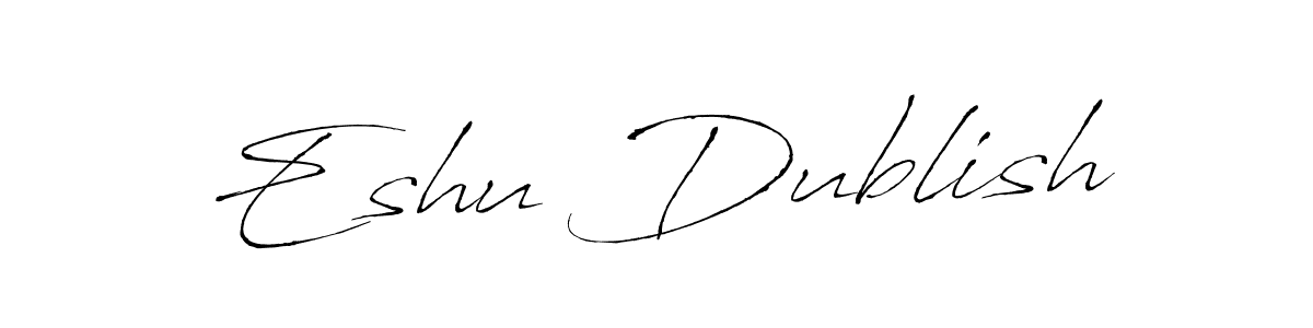 How to Draw Eshu Dublish signature style? Antro_Vectra is a latest design signature styles for name Eshu Dublish. Eshu Dublish signature style 6 images and pictures png