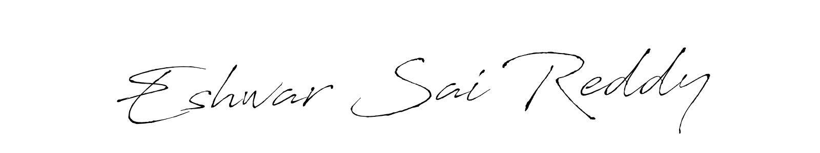 The best way (Antro_Vectra) to make a short signature is to pick only two or three words in your name. The name Eshwar Sai Reddy include a total of six letters. For converting this name. Eshwar Sai Reddy signature style 6 images and pictures png