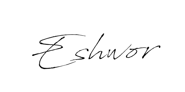 You should practise on your own different ways (Antro_Vectra) to write your name (Eshwor) in signature. don't let someone else do it for you. Eshwor signature style 6 images and pictures png