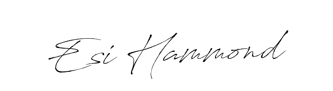 Make a beautiful signature design for name Esi Hammond. With this signature (Antro_Vectra) style, you can create a handwritten signature for free. Esi Hammond signature style 6 images and pictures png