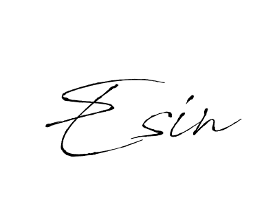 Antro_Vectra is a professional signature style that is perfect for those who want to add a touch of class to their signature. It is also a great choice for those who want to make their signature more unique. Get Esin name to fancy signature for free. Esin signature style 6 images and pictures png