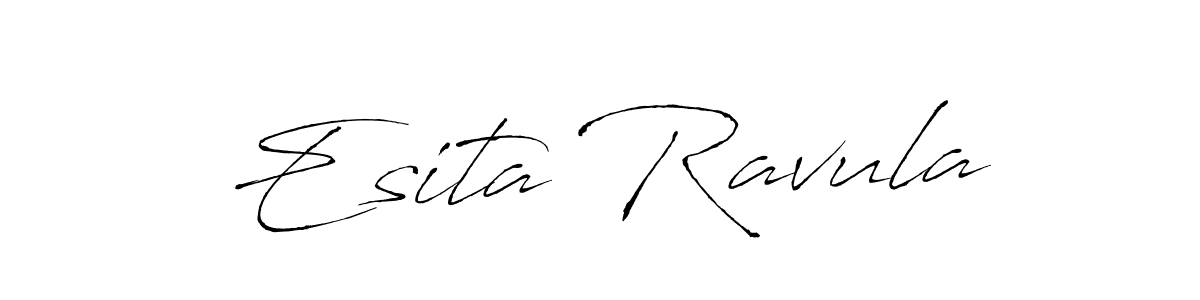 This is the best signature style for the Esita Ravula name. Also you like these signature font (Antro_Vectra). Mix name signature. Esita Ravula signature style 6 images and pictures png