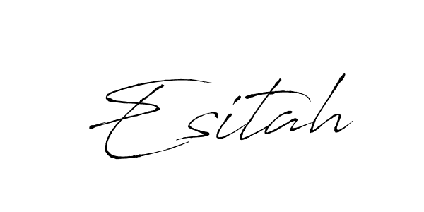 Create a beautiful signature design for name Esitah. With this signature (Antro_Vectra) fonts, you can make a handwritten signature for free. Esitah signature style 6 images and pictures png