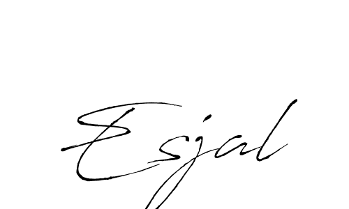 The best way (Antro_Vectra) to make a short signature is to pick only two or three words in your name. The name Esjal include a total of six letters. For converting this name. Esjal signature style 6 images and pictures png