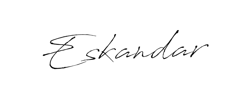 Eskandar stylish signature style. Best Handwritten Sign (Antro_Vectra) for my name. Handwritten Signature Collection Ideas for my name Eskandar. Eskandar signature style 6 images and pictures png