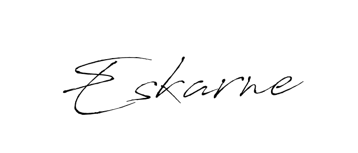 Eskarne stylish signature style. Best Handwritten Sign (Antro_Vectra) for my name. Handwritten Signature Collection Ideas for my name Eskarne. Eskarne signature style 6 images and pictures png