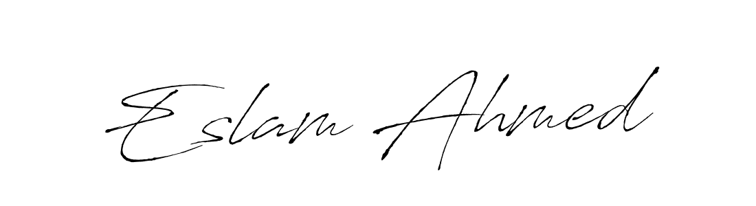 Also we have Eslam Ahmed name is the best signature style. Create professional handwritten signature collection using Antro_Vectra autograph style. Eslam Ahmed signature style 6 images and pictures png