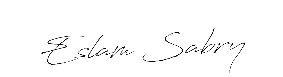 How to make Eslam Sabry signature? Antro_Vectra is a professional autograph style. Create handwritten signature for Eslam Sabry name. Eslam Sabry signature style 6 images and pictures png