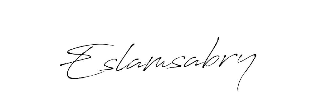 Design your own signature with our free online signature maker. With this signature software, you can create a handwritten (Antro_Vectra) signature for name Eslamsabry. Eslamsabry signature style 6 images and pictures png