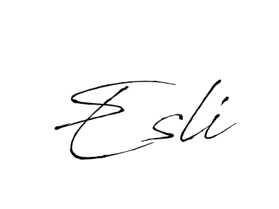 You should practise on your own different ways (Antro_Vectra) to write your name (Esli) in signature. don't let someone else do it for you. Esli signature style 6 images and pictures png