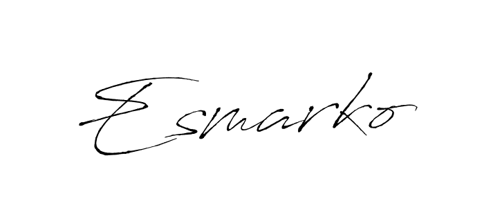 Create a beautiful signature design for name Esmarko. With this signature (Antro_Vectra) fonts, you can make a handwritten signature for free. Esmarko signature style 6 images and pictures png