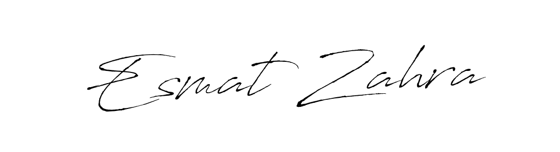 Antro_Vectra is a professional signature style that is perfect for those who want to add a touch of class to their signature. It is also a great choice for those who want to make their signature more unique. Get Esmat Zahra name to fancy signature for free. Esmat Zahra signature style 6 images and pictures png