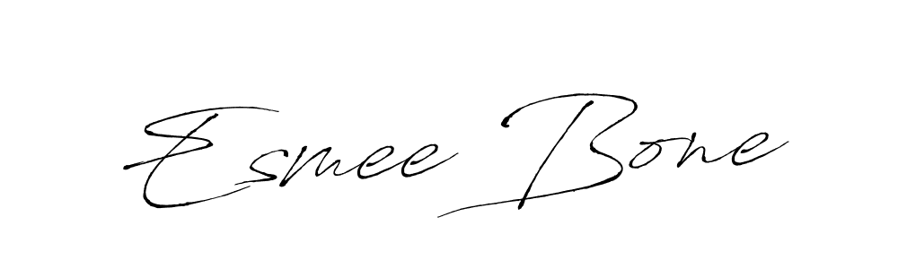 How to make Esmee Bone name signature. Use Antro_Vectra style for creating short signs online. This is the latest handwritten sign. Esmee Bone signature style 6 images and pictures png