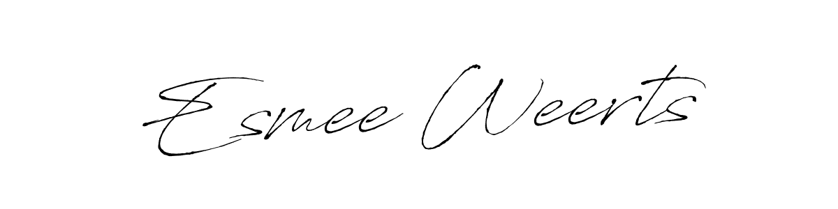 Similarly Antro_Vectra is the best handwritten signature design. Signature creator online .You can use it as an online autograph creator for name Esmee Weerts. Esmee Weerts signature style 6 images and pictures png