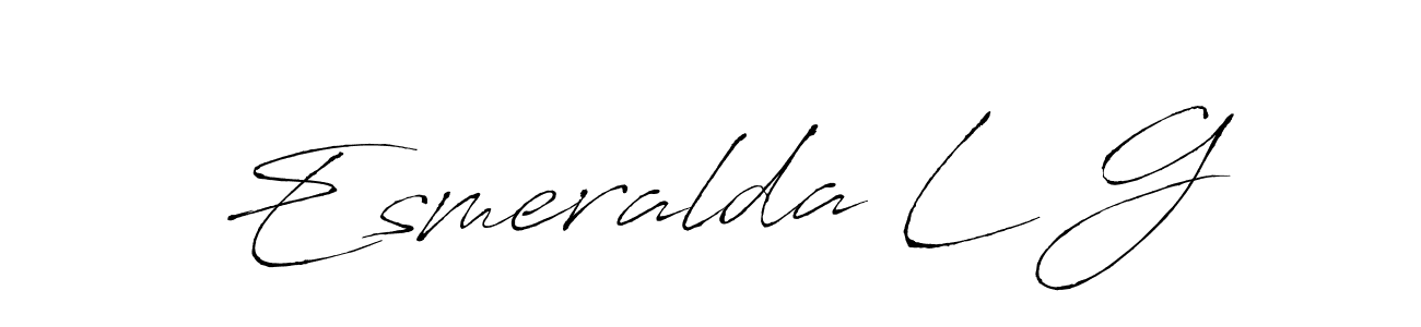 Once you've used our free online signature maker to create your best signature Antro_Vectra style, it's time to enjoy all of the benefits that Esmeralda L G name signing documents. Esmeralda L G signature style 6 images and pictures png
