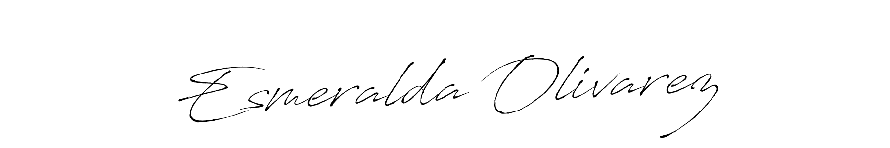 Esmeralda Olivarez stylish signature style. Best Handwritten Sign (Antro_Vectra) for my name. Handwritten Signature Collection Ideas for my name Esmeralda Olivarez. Esmeralda Olivarez signature style 6 images and pictures png