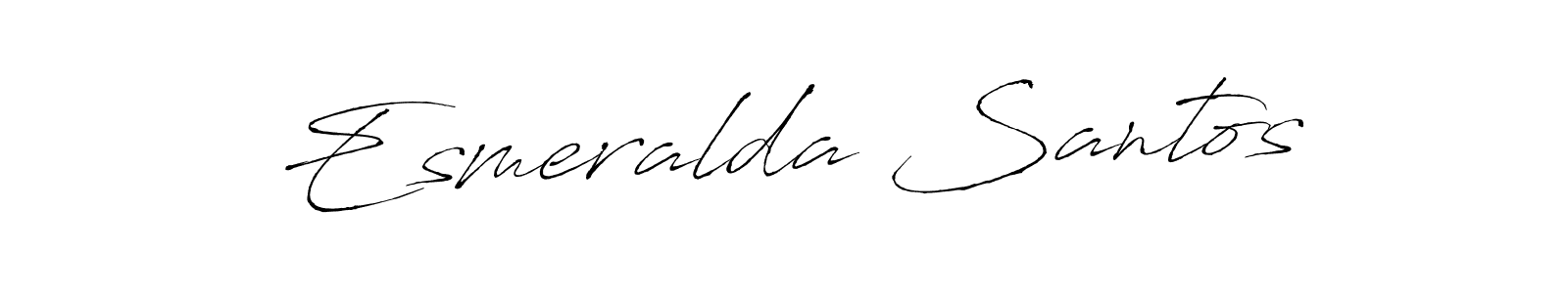 Esmeralda Santos stylish signature style. Best Handwritten Sign (Antro_Vectra) for my name. Handwritten Signature Collection Ideas for my name Esmeralda Santos. Esmeralda Santos signature style 6 images and pictures png