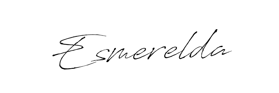 Create a beautiful signature design for name Esmerelda. With this signature (Antro_Vectra) fonts, you can make a handwritten signature for free. Esmerelda signature style 6 images and pictures png