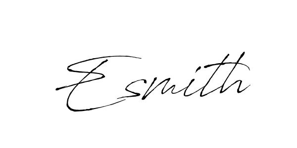 Create a beautiful signature design for name Esmith. With this signature (Antro_Vectra) fonts, you can make a handwritten signature for free. Esmith signature style 6 images and pictures png