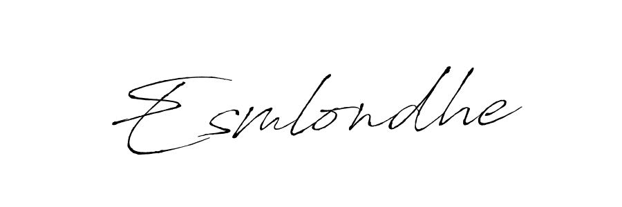 Once you've used our free online signature maker to create your best signature Antro_Vectra style, it's time to enjoy all of the benefits that Esmlondhe name signing documents. Esmlondhe signature style 6 images and pictures png