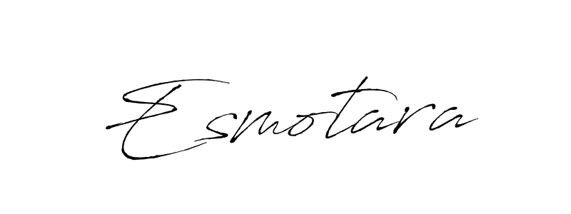 How to make Esmotara signature? Antro_Vectra is a professional autograph style. Create handwritten signature for Esmotara name. Esmotara signature style 6 images and pictures png