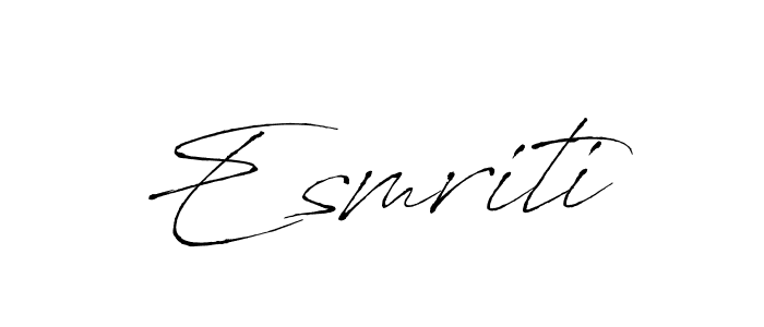 It looks lik you need a new signature style for name Esmriti. Design unique handwritten (Antro_Vectra) signature with our free signature maker in just a few clicks. Esmriti signature style 6 images and pictures png