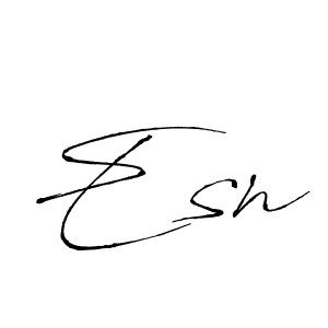 You should practise on your own different ways (Antro_Vectra) to write your name (Esn) in signature. don't let someone else do it for you. Esn signature style 6 images and pictures png