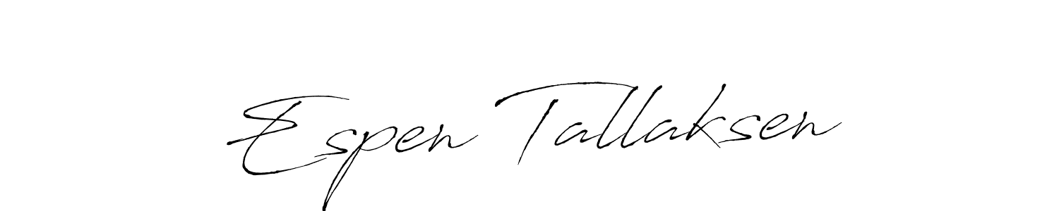 Antro_Vectra is a professional signature style that is perfect for those who want to add a touch of class to their signature. It is also a great choice for those who want to make their signature more unique. Get Espen Tallaksen name to fancy signature for free. Espen Tallaksen signature style 6 images and pictures png