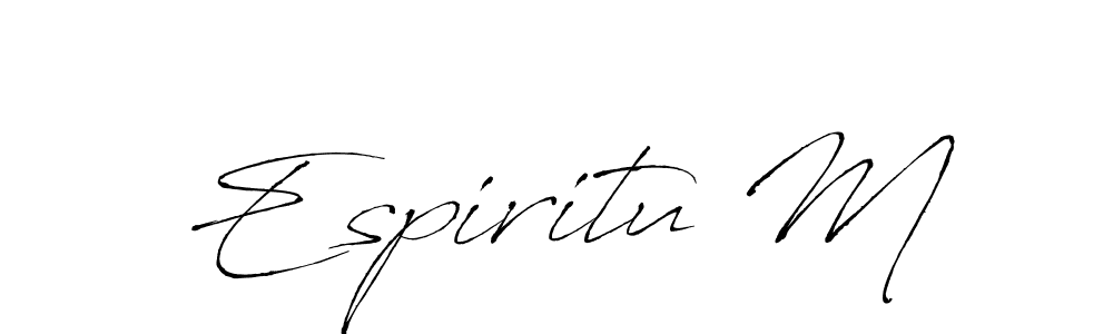 if you are searching for the best signature style for your name Espiritu M. so please give up your signature search. here we have designed multiple signature styles  using Antro_Vectra. Espiritu M signature style 6 images and pictures png