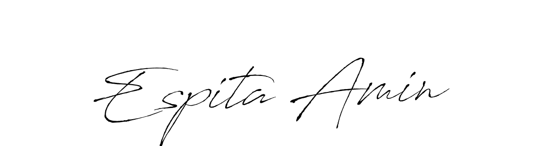 Create a beautiful signature design for name Espita Amin. With this signature (Antro_Vectra) fonts, you can make a handwritten signature for free. Espita Amin signature style 6 images and pictures png