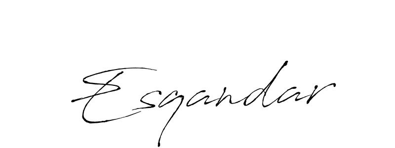How to Draw Esqandar signature style? Antro_Vectra is a latest design signature styles for name Esqandar. Esqandar signature style 6 images and pictures png