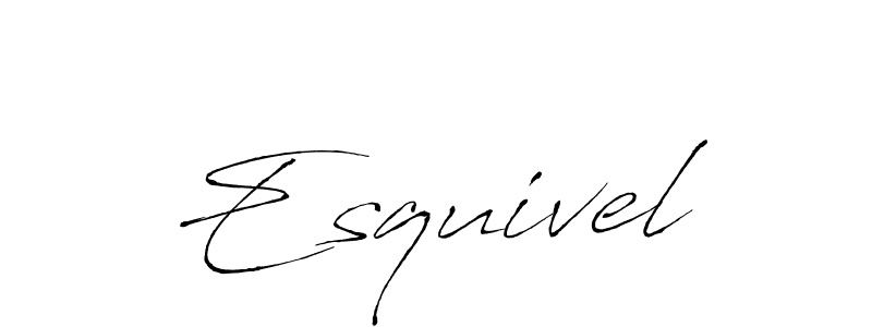 Design your own signature with our free online signature maker. With this signature software, you can create a handwritten (Antro_Vectra) signature for name Esquivel. Esquivel signature style 6 images and pictures png