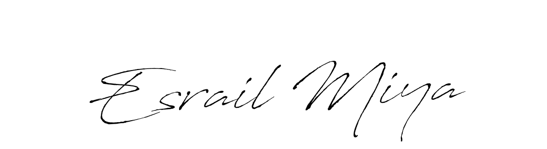 Antro_Vectra is a professional signature style that is perfect for those who want to add a touch of class to their signature. It is also a great choice for those who want to make their signature more unique. Get Esrail Miya name to fancy signature for free. Esrail Miya signature style 6 images and pictures png