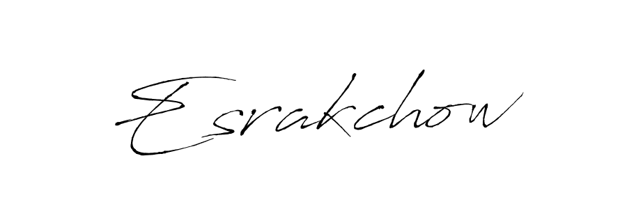 Antro_Vectra is a professional signature style that is perfect for those who want to add a touch of class to their signature. It is also a great choice for those who want to make their signature more unique. Get Esrakchow name to fancy signature for free. Esrakchow signature style 6 images and pictures png
